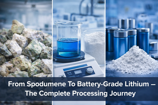 From Spodumene To Battery-Grade Lithium - The Complete Processing Journey