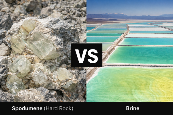 Spodumene vs Brine - The Real Lithium Extraction Battle