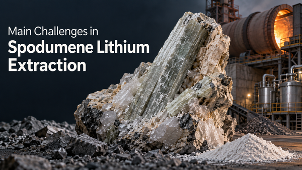 Main Challenges in Spodumene Lithium Extraction