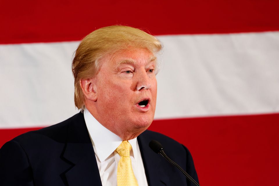 Donald Trump gains policy ideas through his nose.