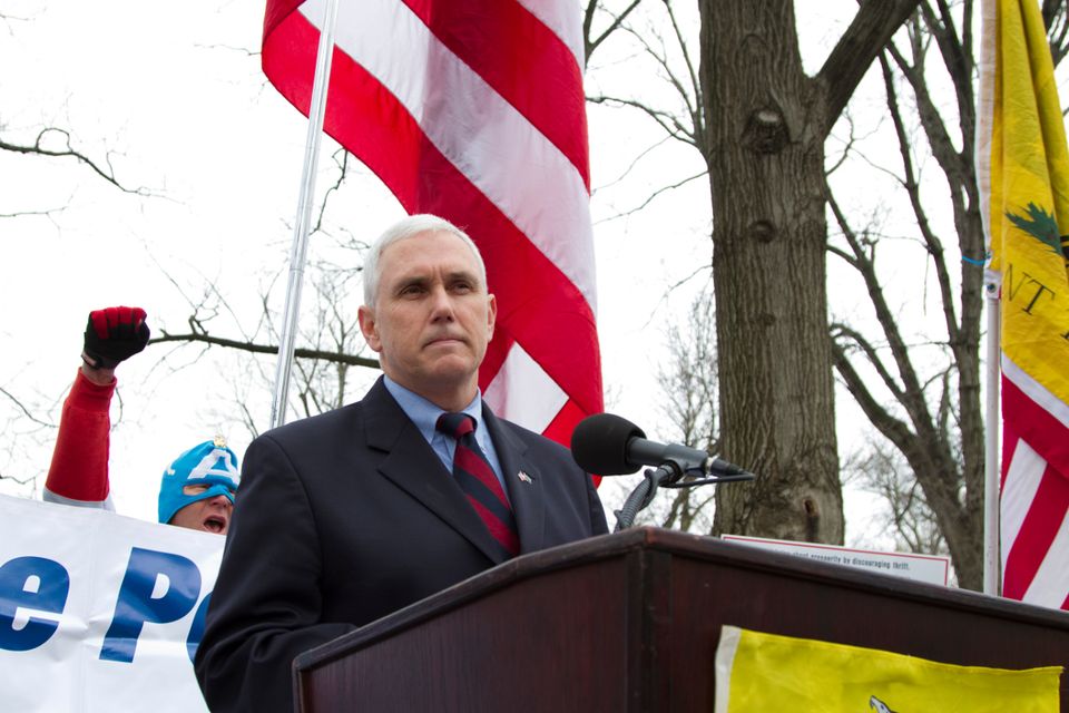 Mike Pence is a worthless piece of shit, on a dumb train ticket with Donald Trump