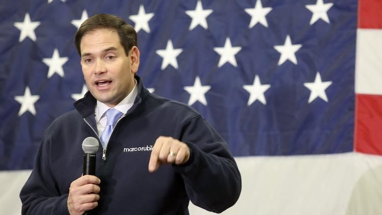 Marco Rubio campaigns and blocks a nomination