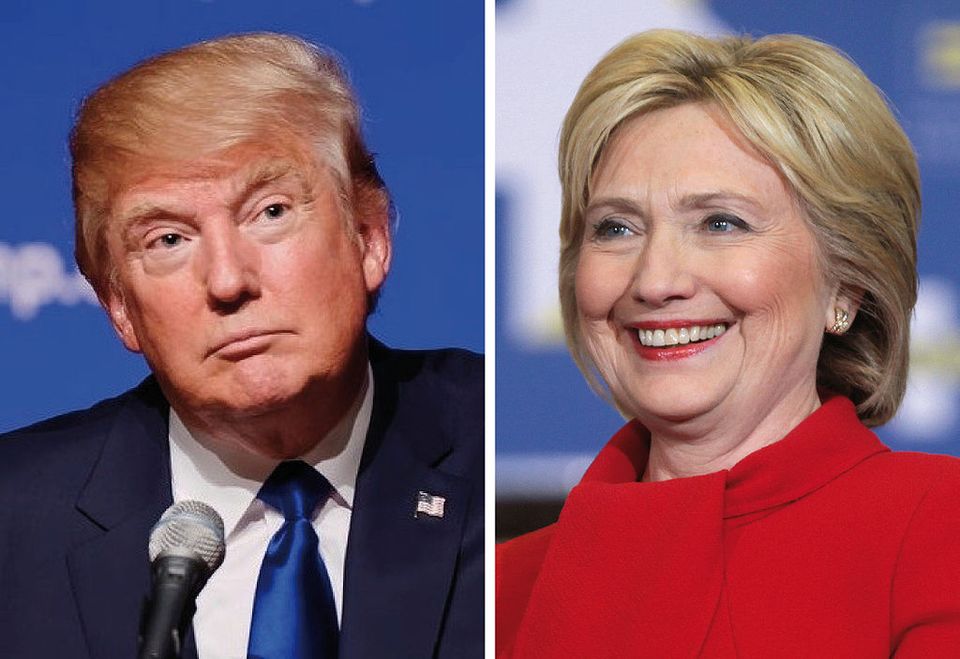 Donald Trump Versus Hillary Clinton at the polls