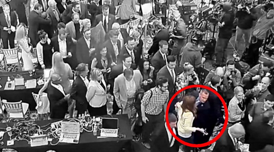 Donald Trump's Corey Lewandowski assaults the media and gets hired for it.