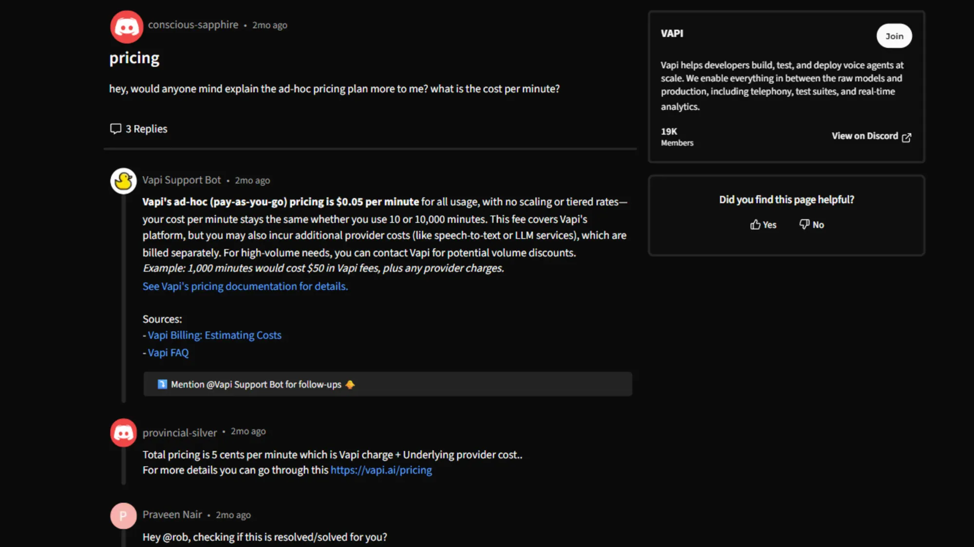 Vapi Ad - Hoc Pricing