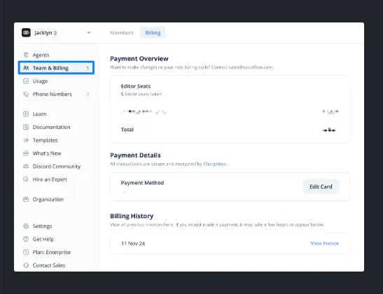 Setup and Technical Needs of Voiceflow