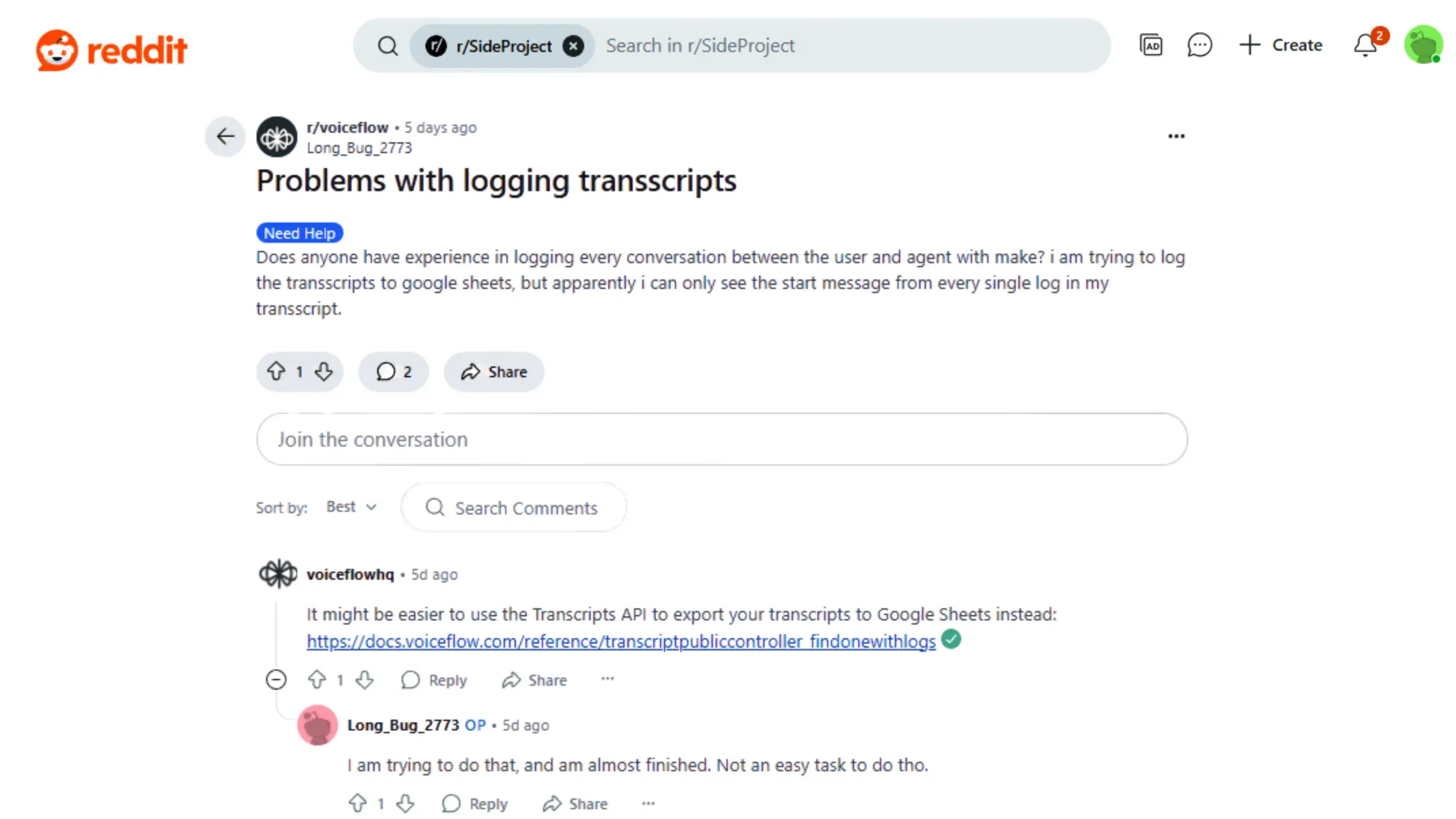 Voiceflow Reddit Review