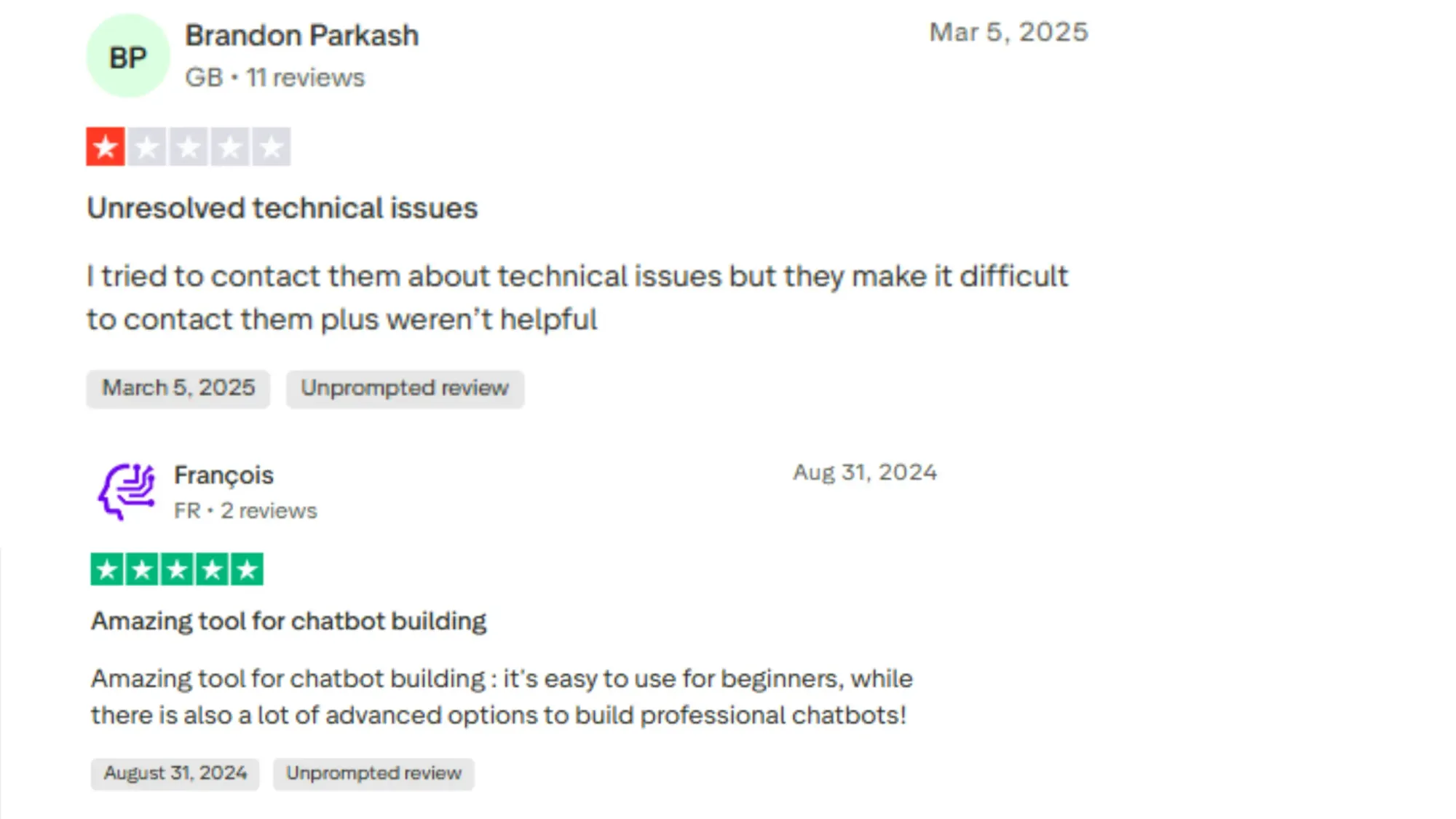 Voiceflow Review Trustpilot