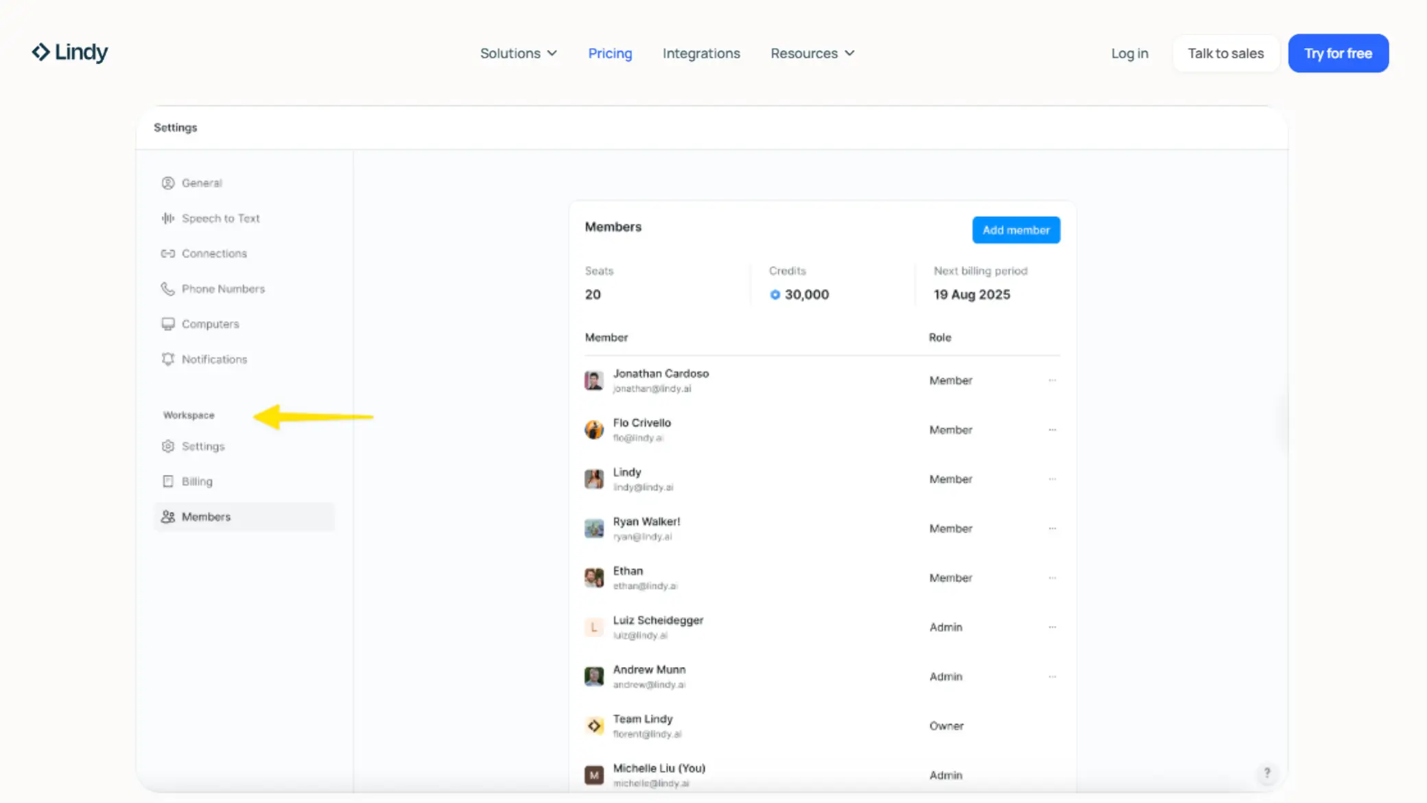 Lindy AI Monthly Bill 
