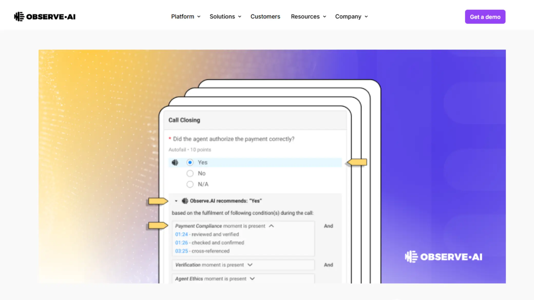 Observe AI Usability and Interface