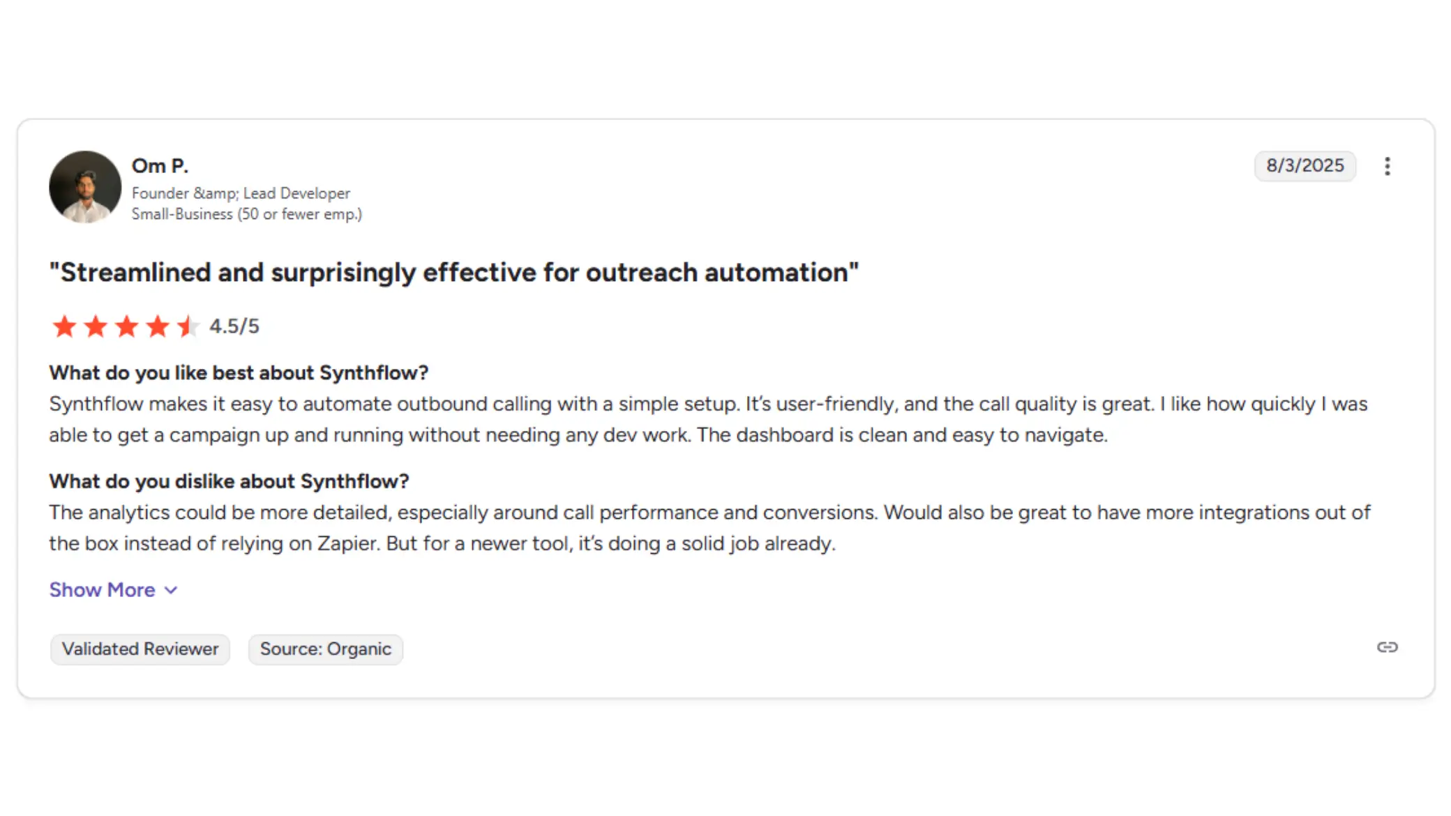 Synthflow App Review