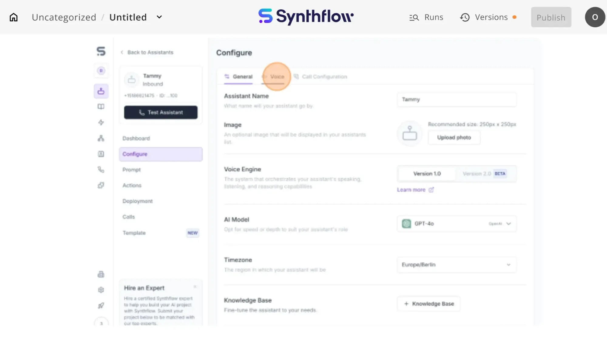 Synthflow Speech Modelling