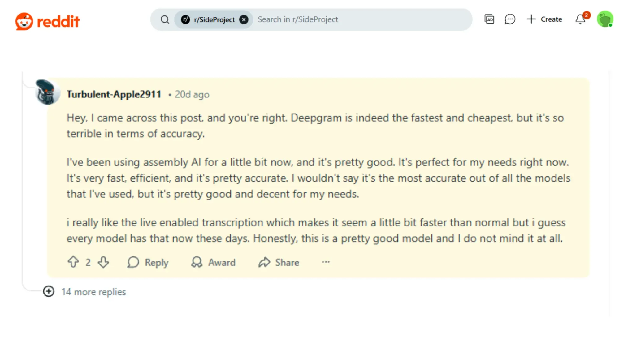 Deepgram Pricing Reddit Review