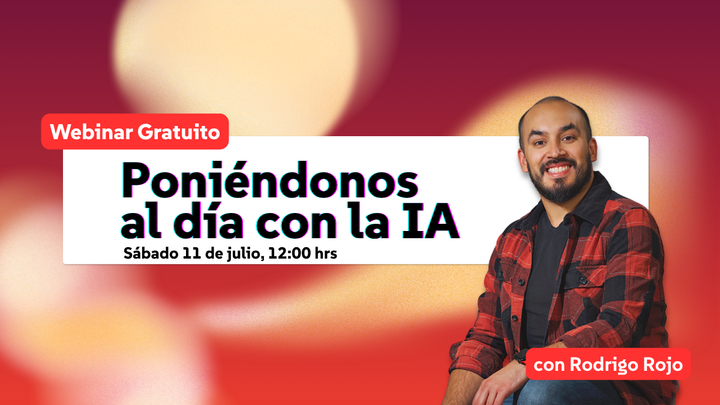 🔥 [HOY] Ponte al día con la IA a las 12:00 hrs gratis!