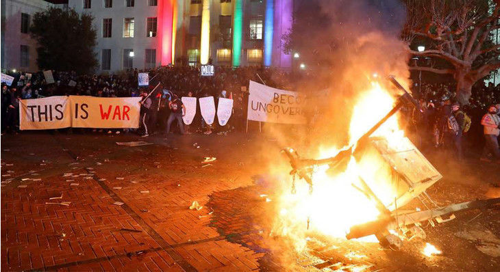 Berkeley Antifa Protest