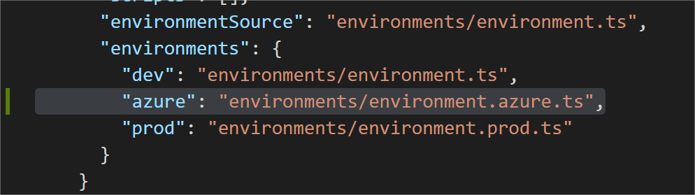 angular-cli-azure-env