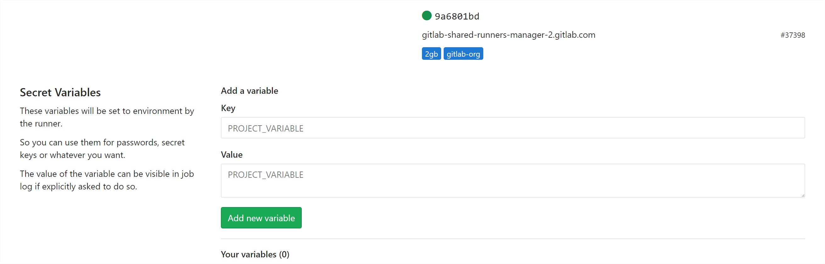 gitlab-secret-variables