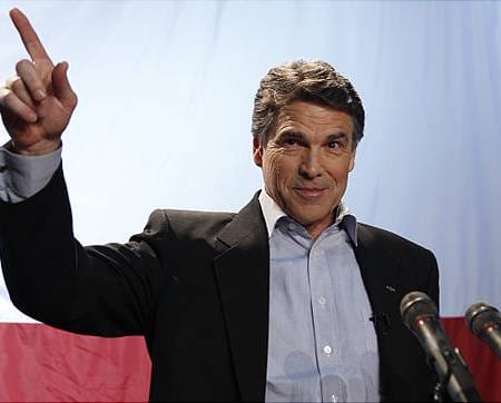 Texas Governor Rick Perry claims he can win over California's Independents and even some Democrats in presidential run