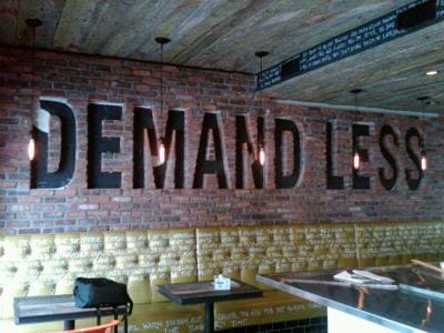 An interior wall of Craft and Commerce