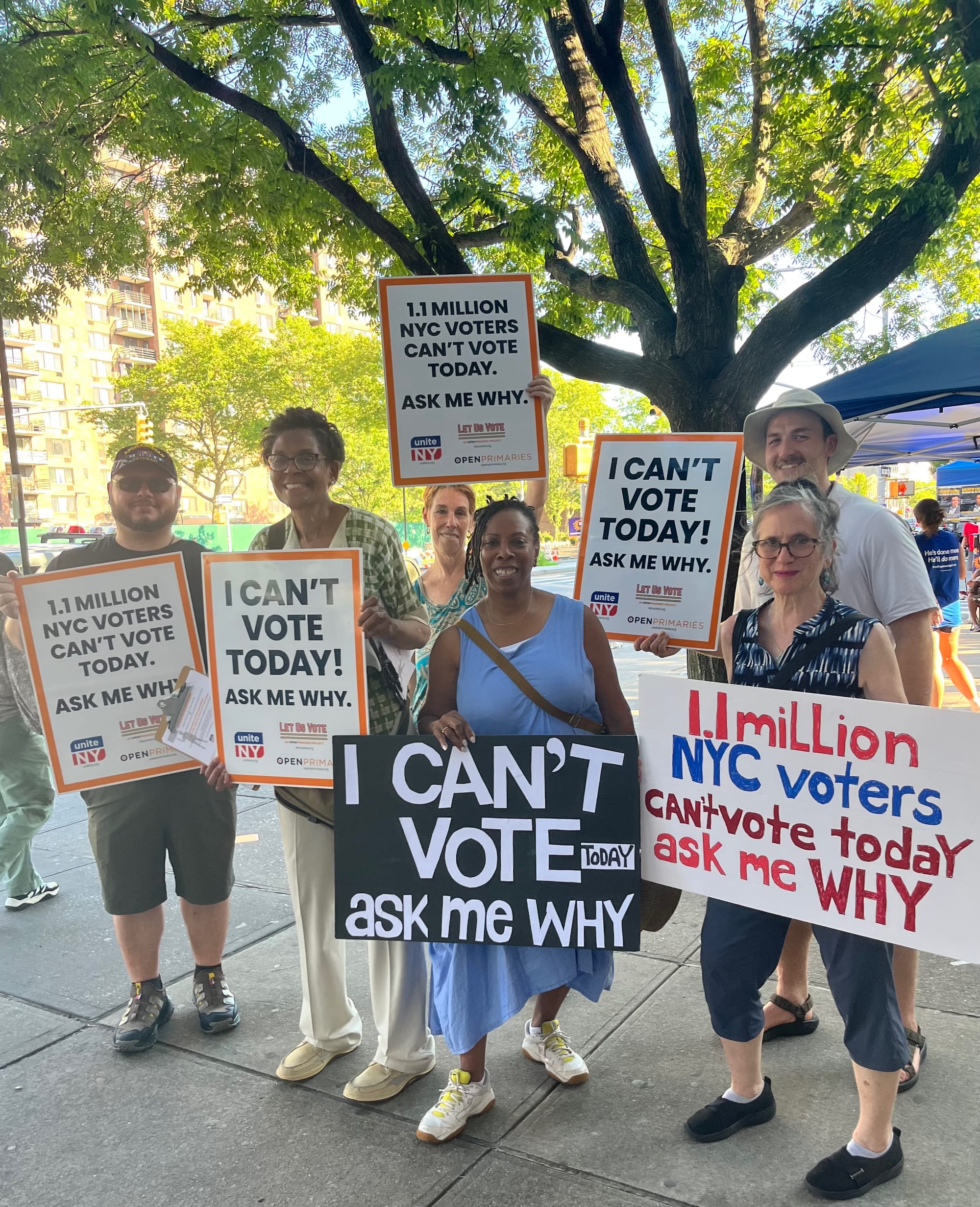 Primary reform advocates in NYC.