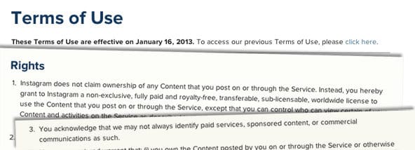 Instagram's New Terms of Service
