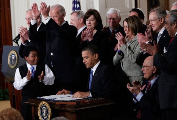 Signing the ACA affordable health care option