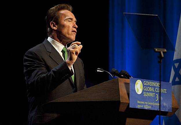 Just how green is California's jolly green governor?