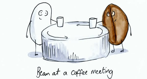 Bean at a Coffee Meeting