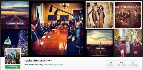 politicians on instagram 2