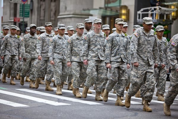 soldiers and civilians