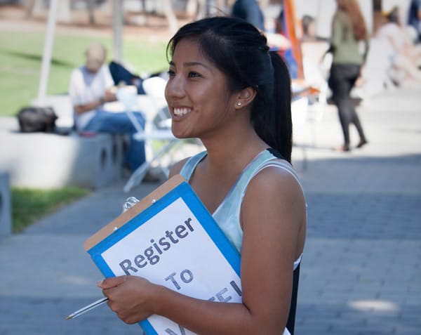 Voter registration groups at UCSD