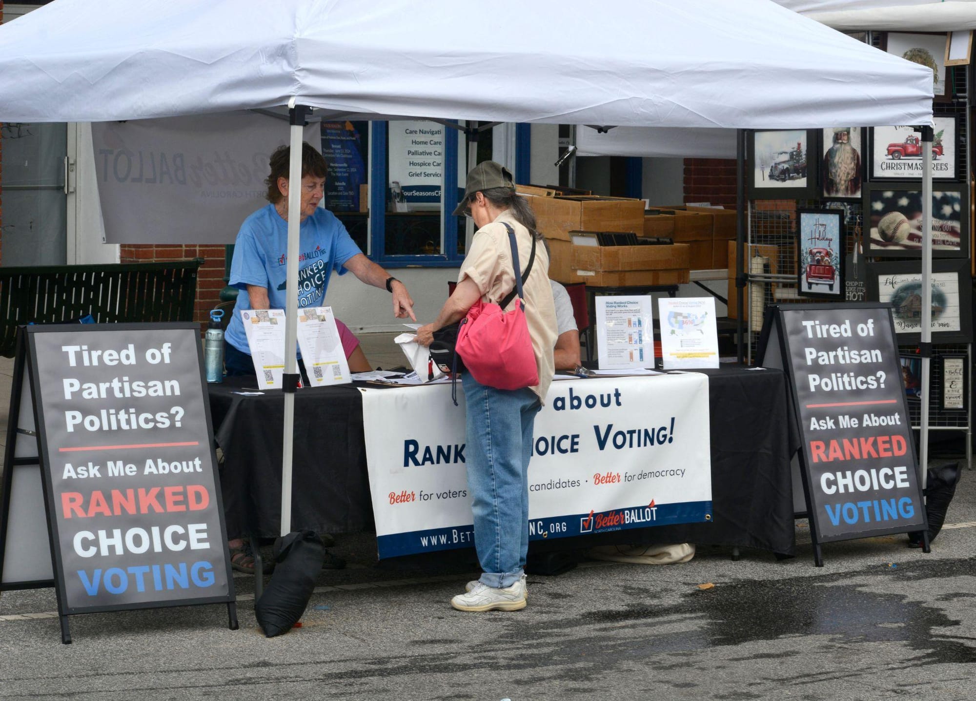 Ranked choice voting ballot