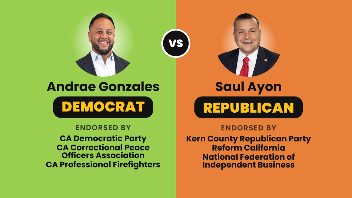 Andrae Gonzales (Democrat) vs. Saul Ayon (Republican), Assembly District 35