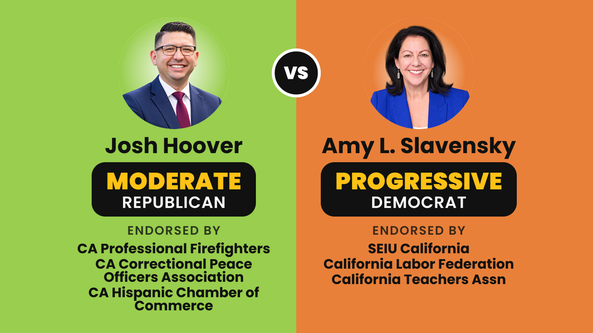 Josh Hoover (Moderate Republican) vs. Amy L. Slavensky (Progressive Democrat), Assembly District 7