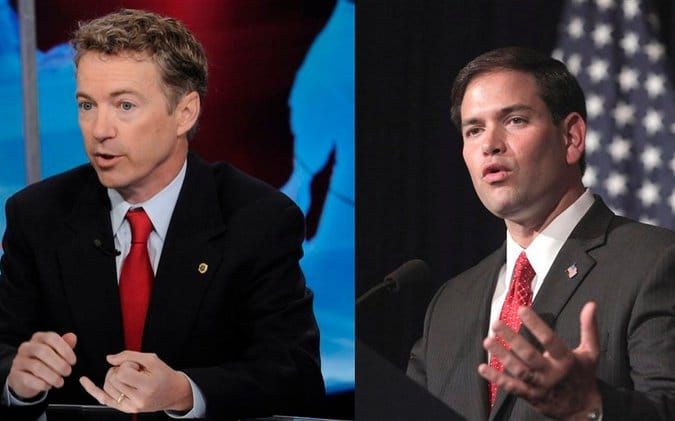 Sen. Rand Paul Wages Twitter War Against Sen. Marco Rubio