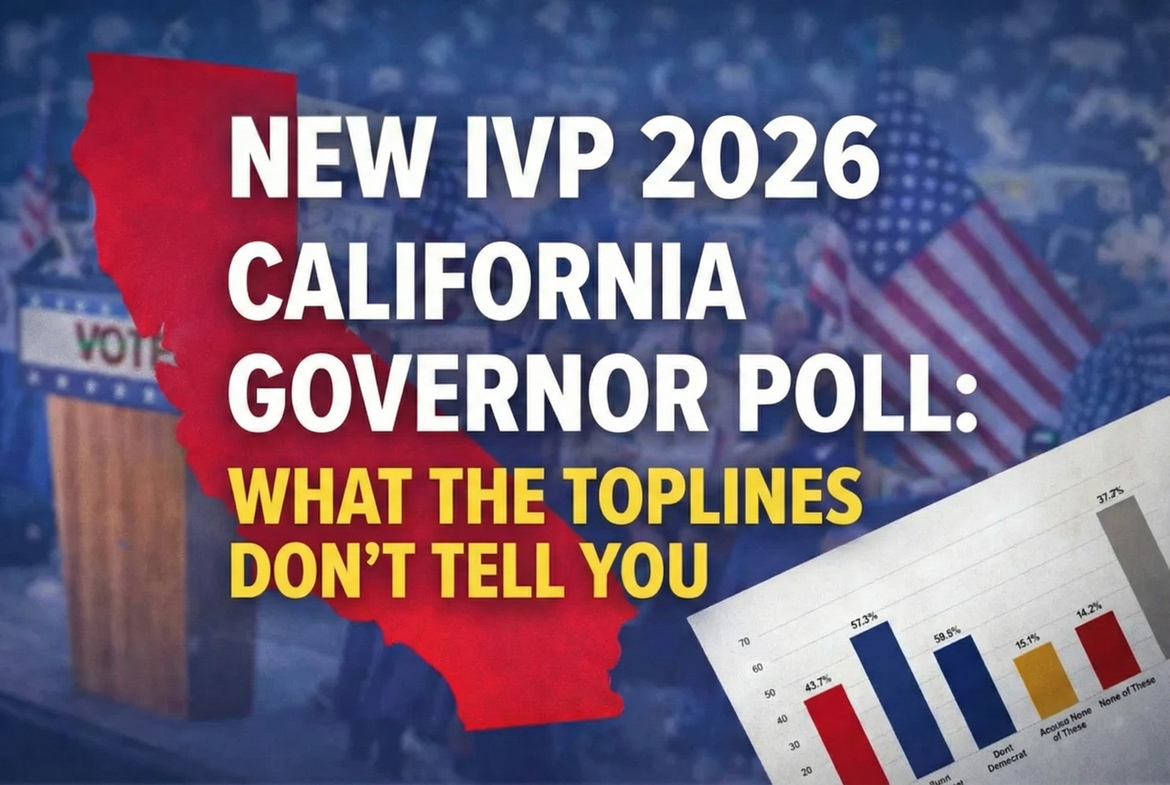 New IVP 2026 California Governor Poll: What the Toplines Don’t Tell You