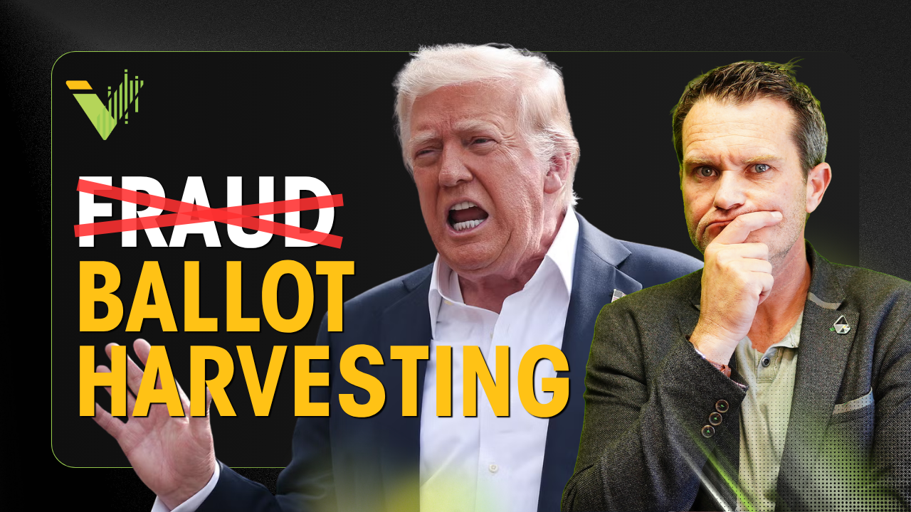 Independent Voter Podcast thumbnail featuring Donald Trump and co-host Chad Peace. 