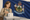Independent voter casts a ranked choice ballot in Maine’s semi-open primary with the Maine state flag in the background.