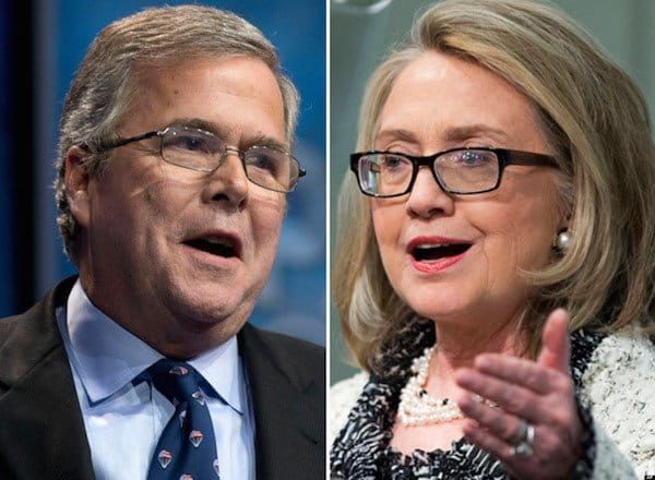 30 Ways Jeb Bush is Just Like Hillary Clinton