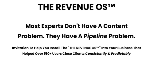 If you're looking to build more revenue for your business, this is for you.