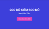 MẸO KIẾM TIỀN: VỐN 200U KIẾM 600U
