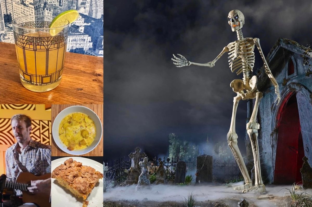 If the 12-foot skeleton were a real person, would it be good at sports?