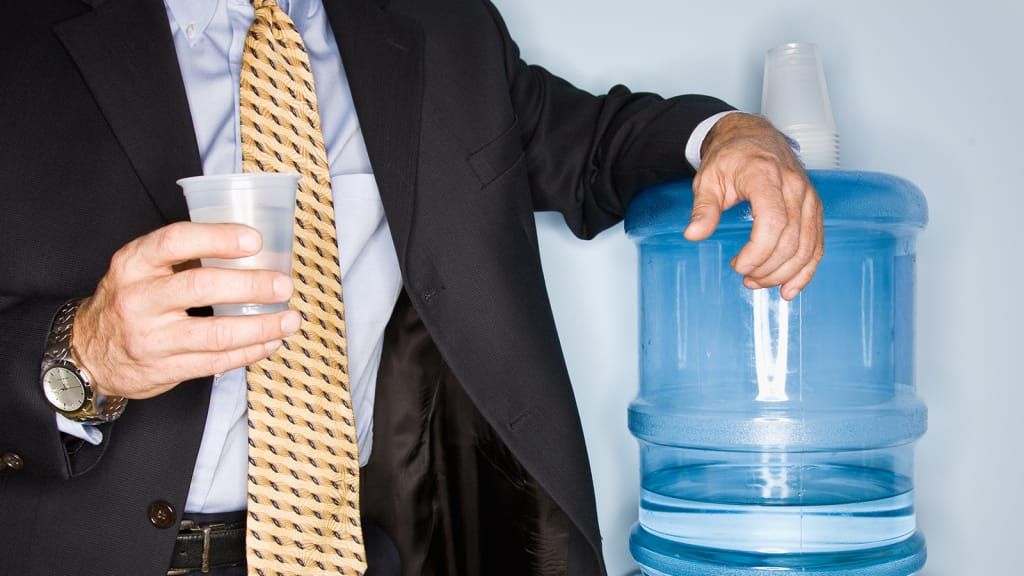 Back to the water cooler.