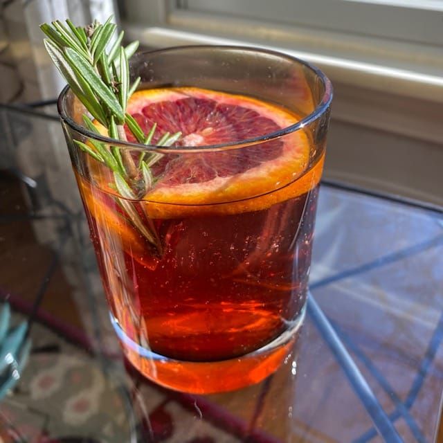 COCKTAIL: Rosemary-Blood Orange Spritz