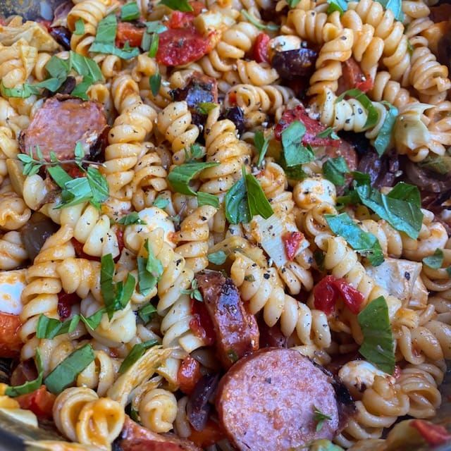 RECIPE: Pasta Salad with Roasted Tomato Vinaigrette