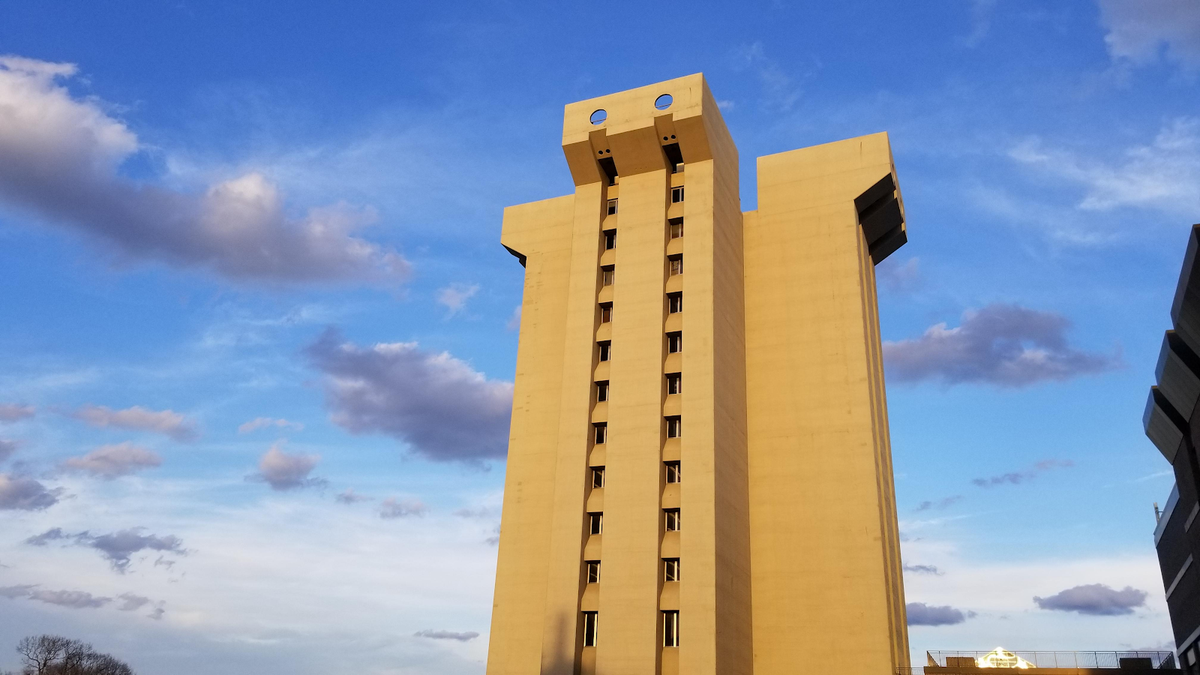 The story of a terrible building that won't go away quietly.