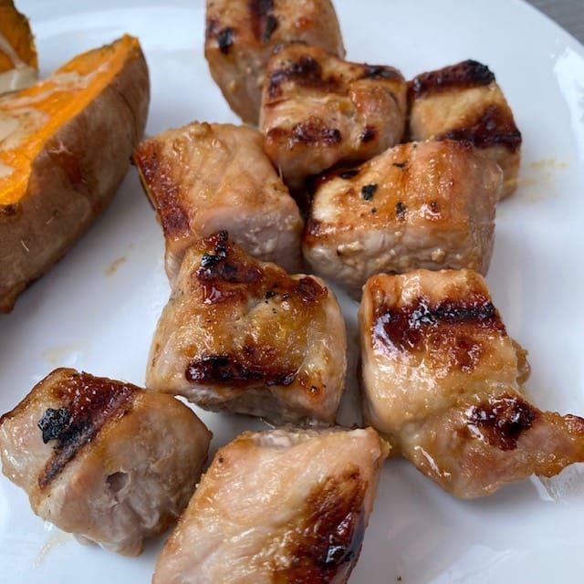 RECIPE: Maple-Miso Pork Skewers