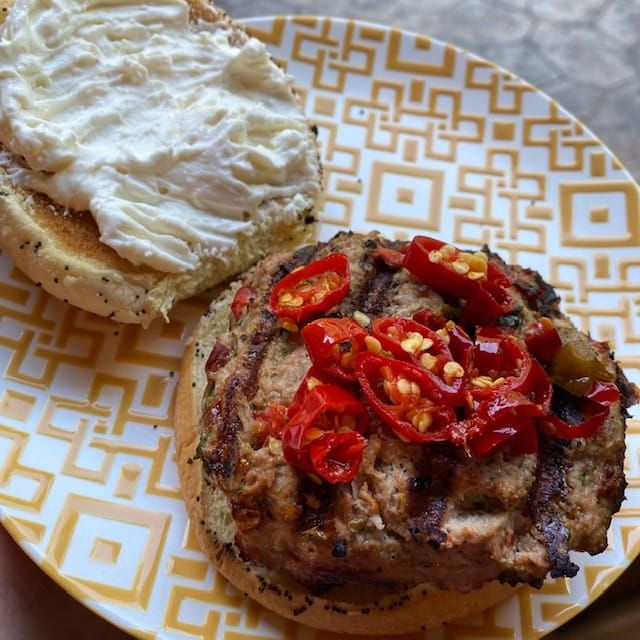 RECIPE: Mediterranean Turkey Burger with Whipped Feta