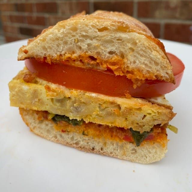 RECIPE: Bocadillo de Tortilla with Chorizo Spread