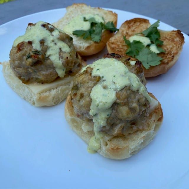 RECIPE: Hatch Chile Meatball Sliders